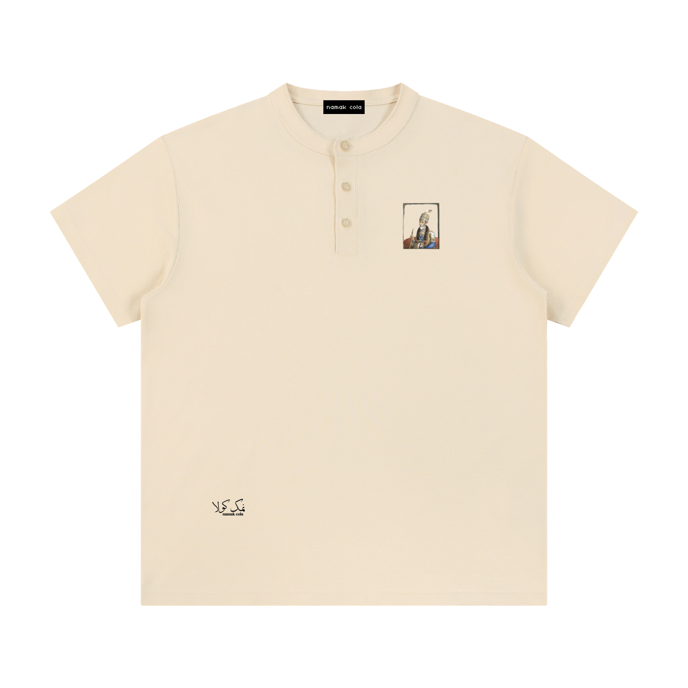 “Last Mughal” Henley Shirt