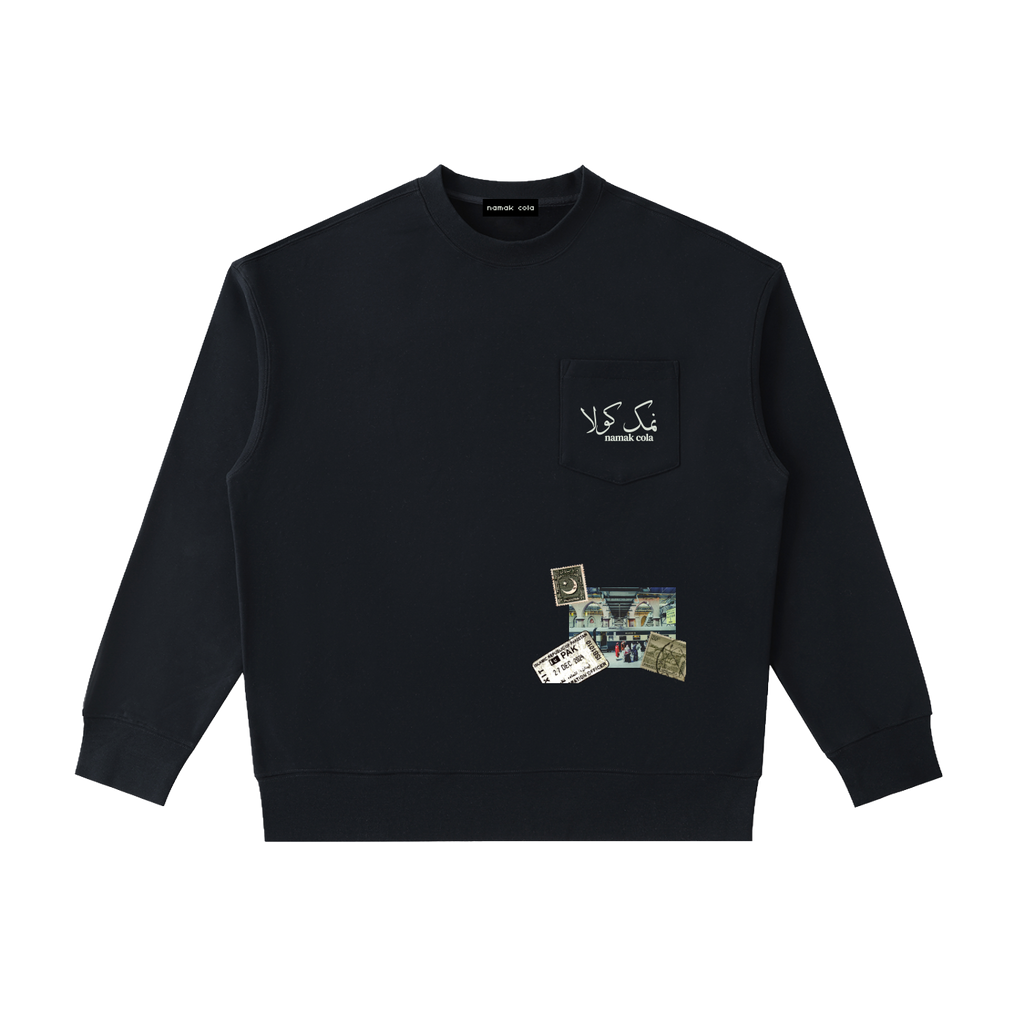 "Mahar" Crewneck Sweatshirt (Black)