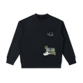 "Mahar" Crewneck Sweatshirt (Black)