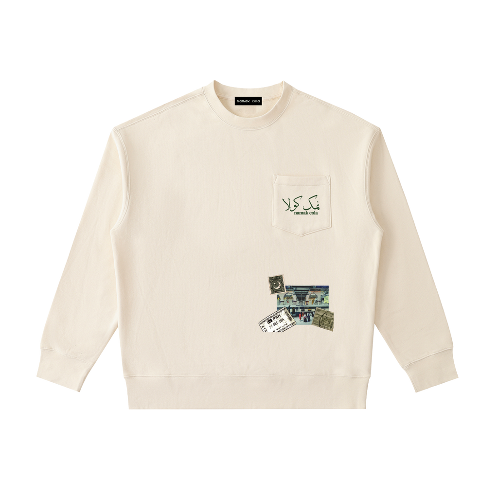 "Mahar" Crewneck Sweatshirt (Cream)