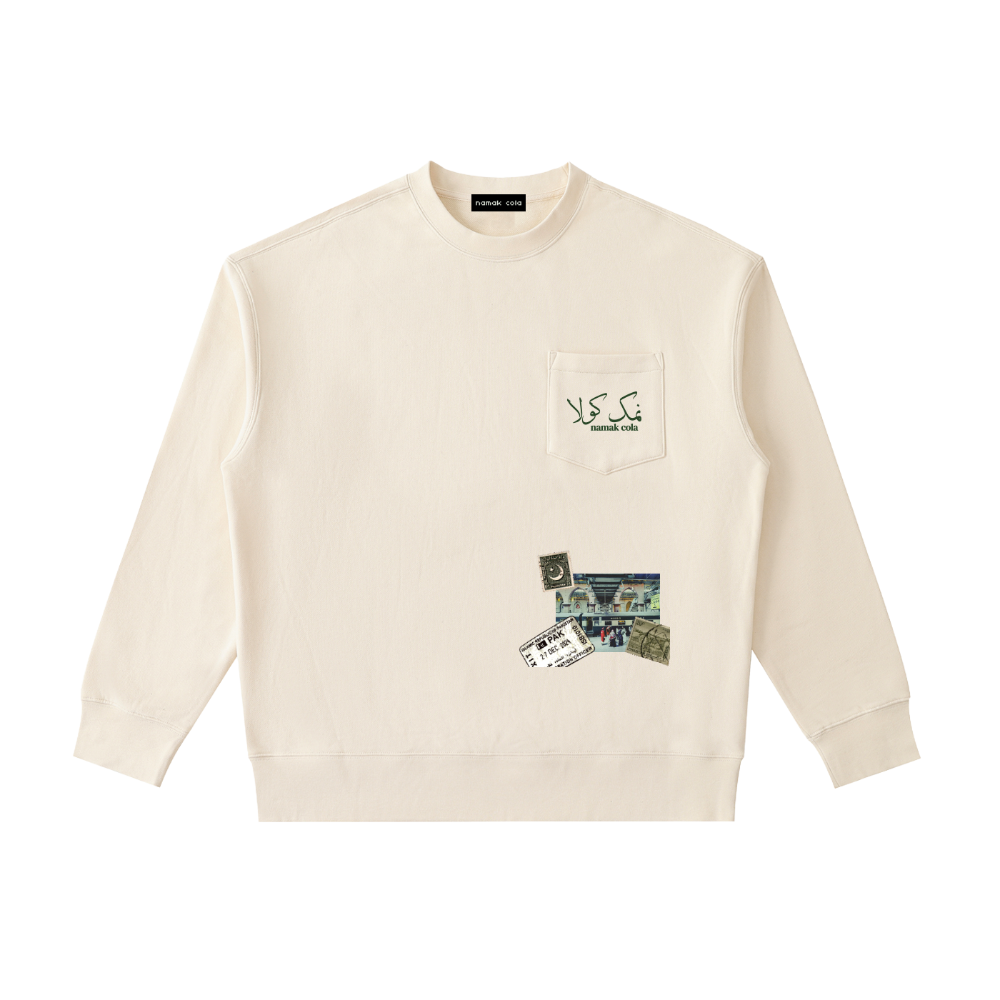 "Mahar" Crewneck Sweatshirt (Cream)