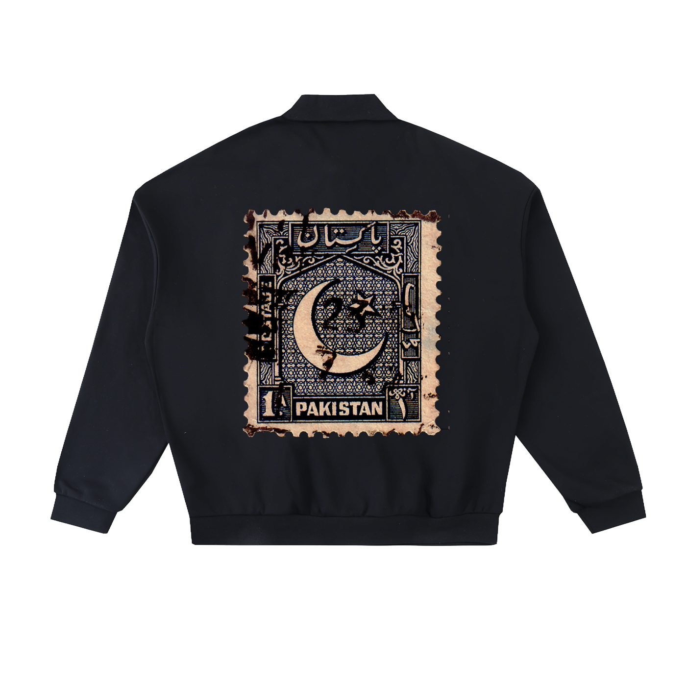 "Nasik Overprint" Polo Sweatshirt