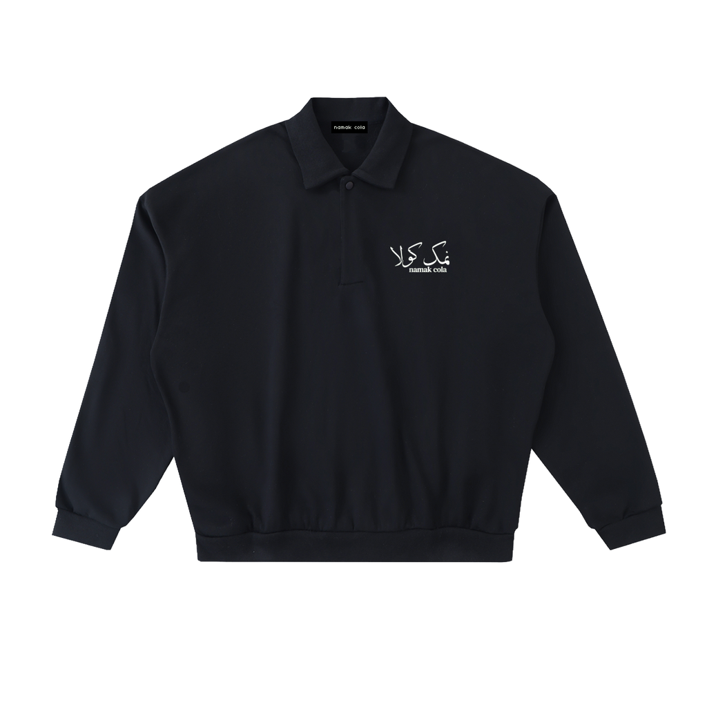 "Nasik Overprint" Polo Sweatshirt