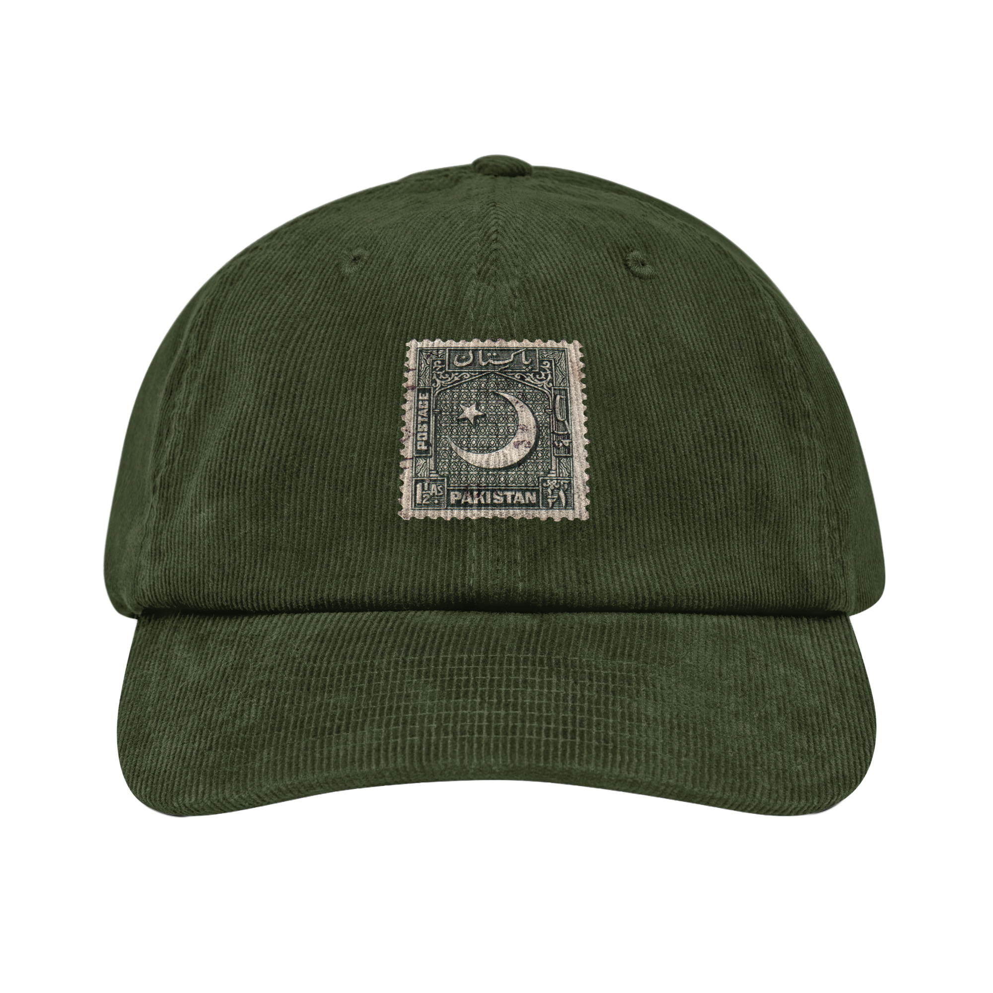 "Nasik" Green Corduroy Cap