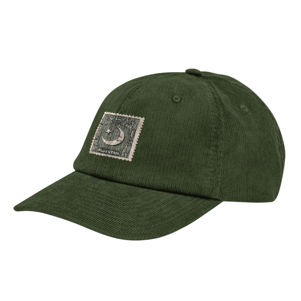 "Nasik" Green Corduroy Cap