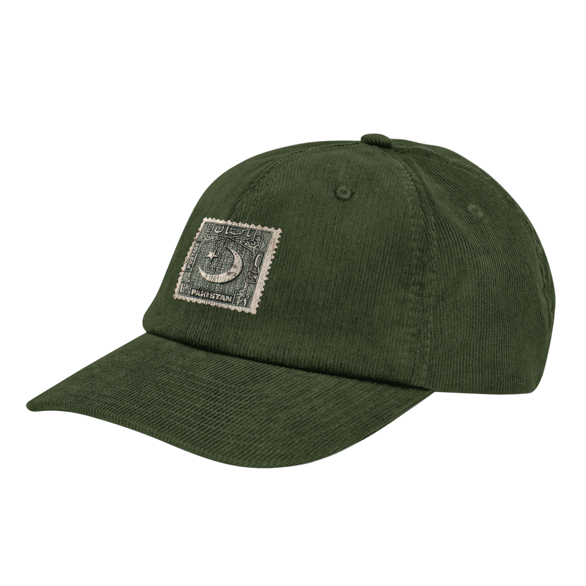 "Nasik" Green Corduroy Cap