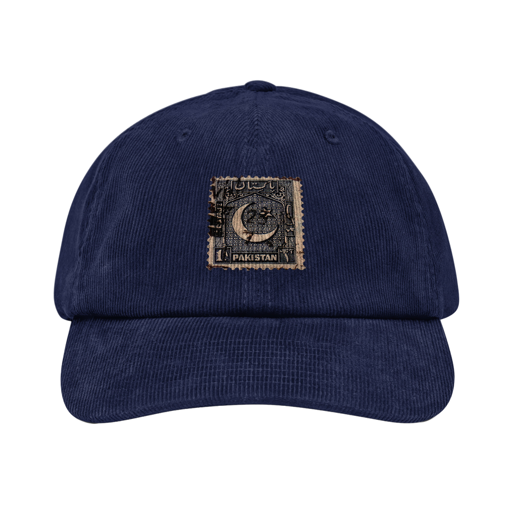 "Nasik" Blue Corduroy Cap