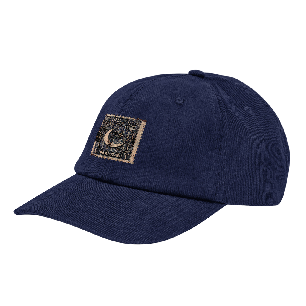 "Nasik" Blue Corduroy Cap