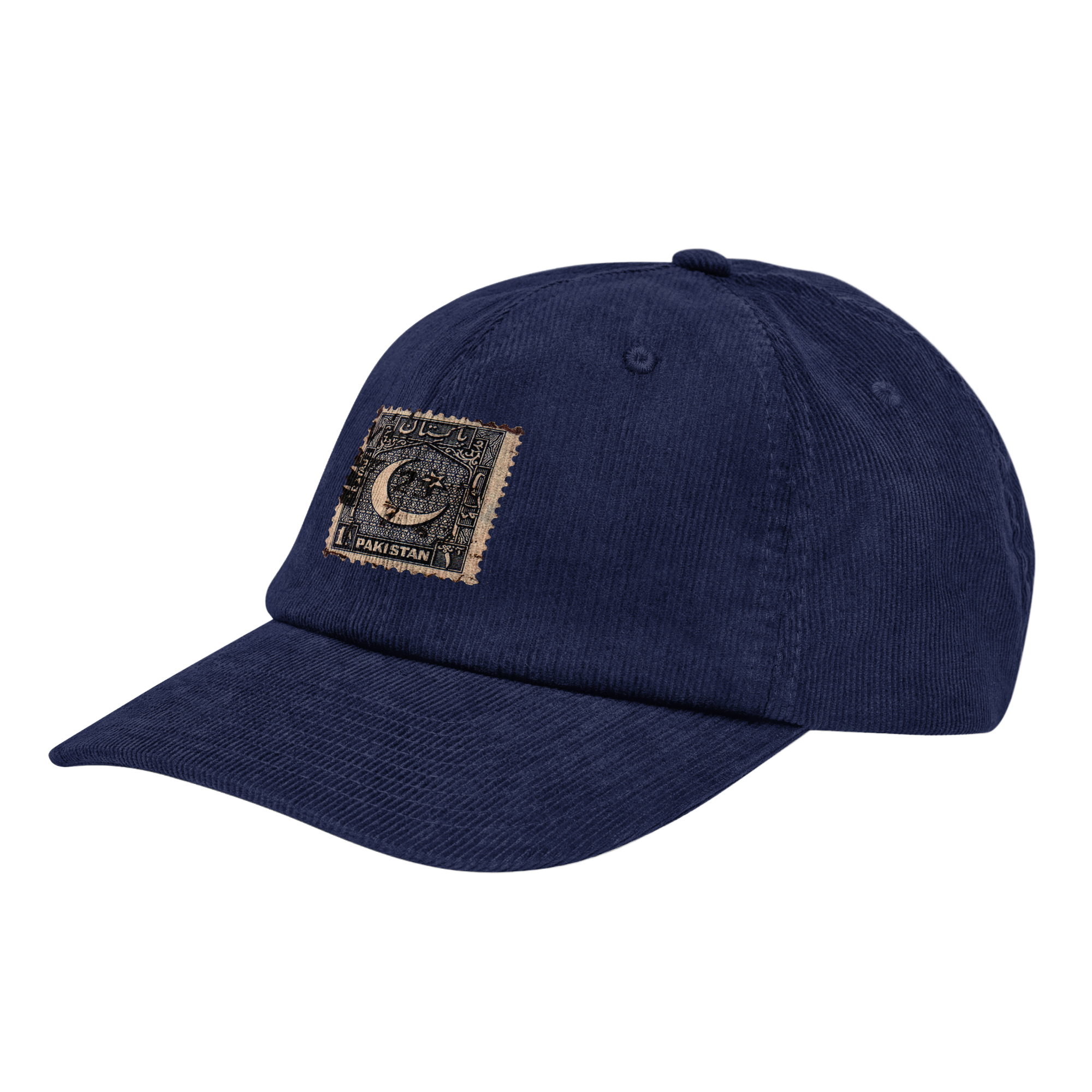 "Nasik" Blue Corduroy Cap